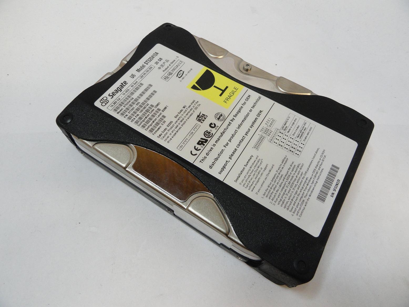 9T7001-005 - Seagate 20GB IDE 5400rpm 3.5in U Series 6 HDD - USED