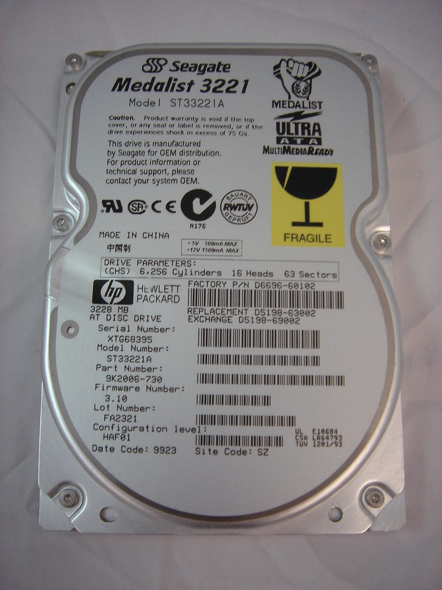 PR04275_9K2006-730_HP/Seagate Medalist 3.2GB 3.5"  IDE HDD - Image2