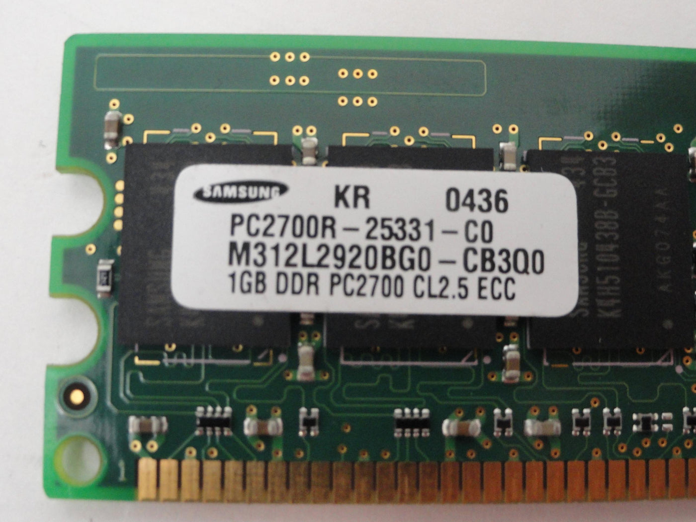 PC2700-25331-C0 - Samsung HP 1Gb DDR-333 PC2700 CL2.5 ECC RAM Module - Refurbished