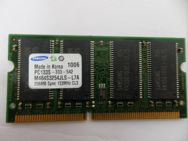 PR25283_M464S3254JLS-L7A_Samsung 256MB 133MHz 144Pin SoDimm Memory - Image2