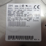 MC1849_73H7735_IBM Ultrastar 2ES 2GB SCSI 80 Pin 3.5in HDD - Image2