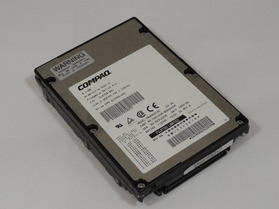 313720-001 - Compaq Fujitsu 9.1Gb SCSI 80 Pin 7200rpm 3.5in Wide Ultra3 HDD - Refurbished