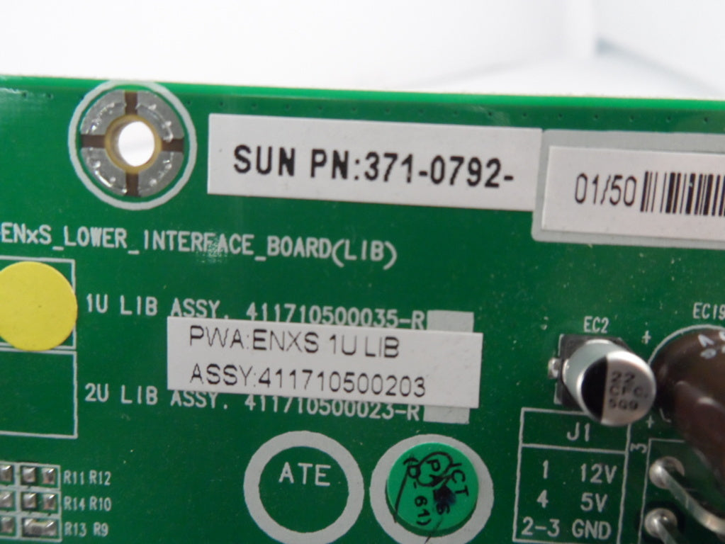 371-0792-01/50 - 371-0792-01/50 Lower Interface I/O board for SUN Fire V240 - Refurbished