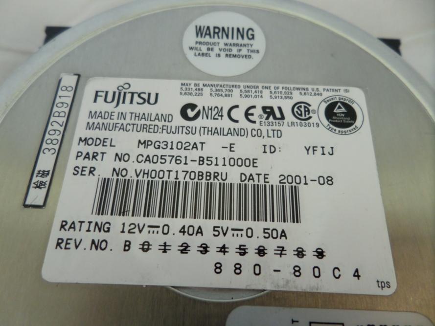 MC2773_CA01675-B97300GU_Fujitsu 4.3Gb IDE 5400rpm 3.5in HDD - Image3