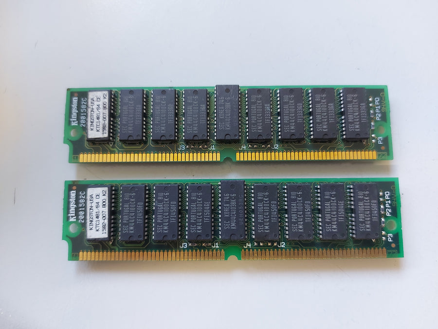Kingston 64MB (2x32MB) Parity FastPage 72-Pin PS/2 Simm Memory Kit ( KTC1481/64 1582-007.B00 ) REF