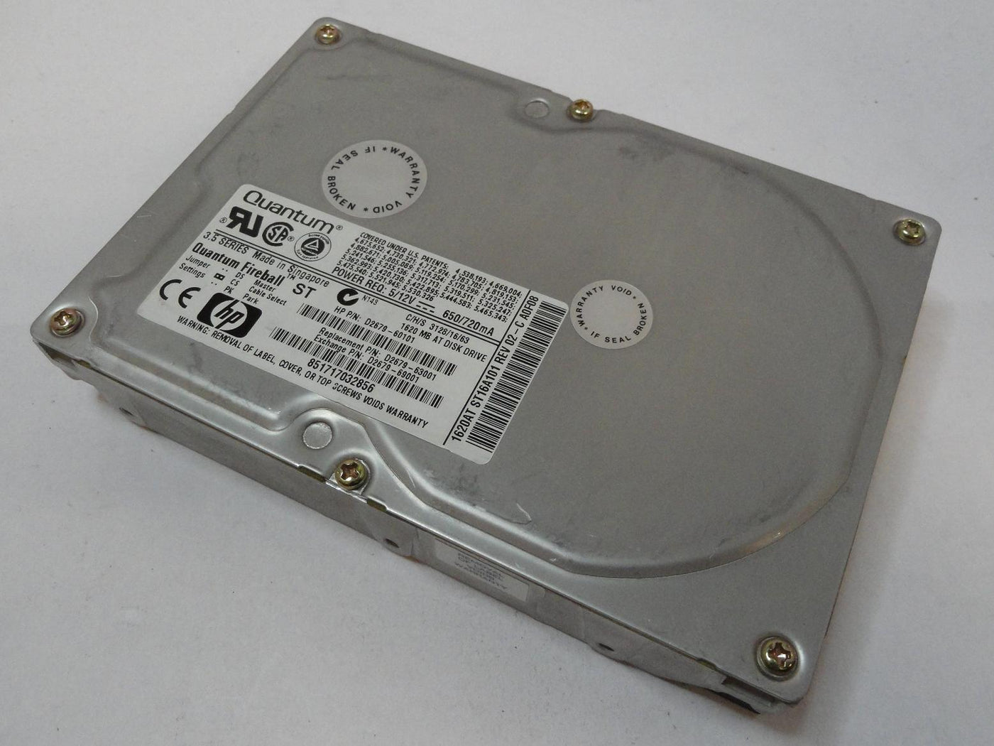 ST16A101 - Quantum HP 1.6GB IDE 5400rpm 3.5in HDD - Refurbished