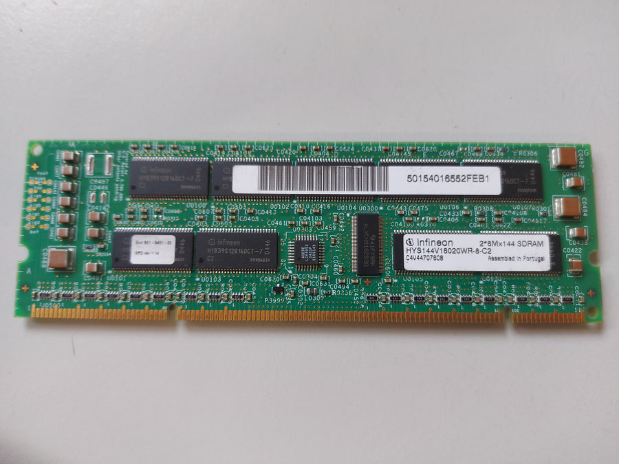 Infineon Sun 256MB PC100 SDRAM 100MHz ECC Registered 232-Pin 3.3V DIMM ( HYS144V16020WR-8-C2 501-5401-03 ) REF