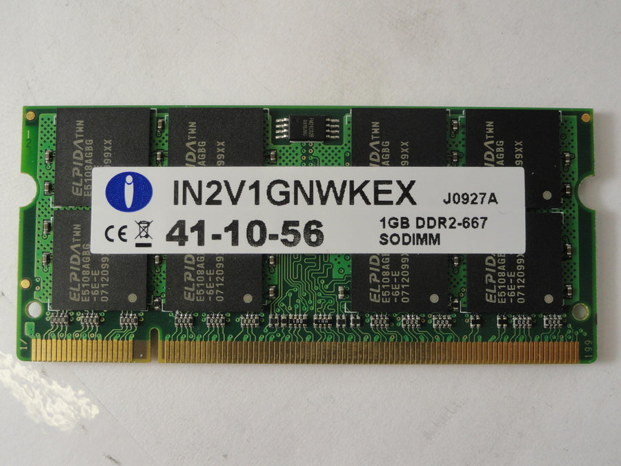 IN2V1GNWKEX - Integral 1Gb PC2-5300 DDR2 667Mhz SODIMM RAM Module - NOB