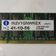 IN2V1GNWKEX - Integral 1Gb PC2-5300 DDR2 667Mhz SODIMM RAM Module - Refurbished