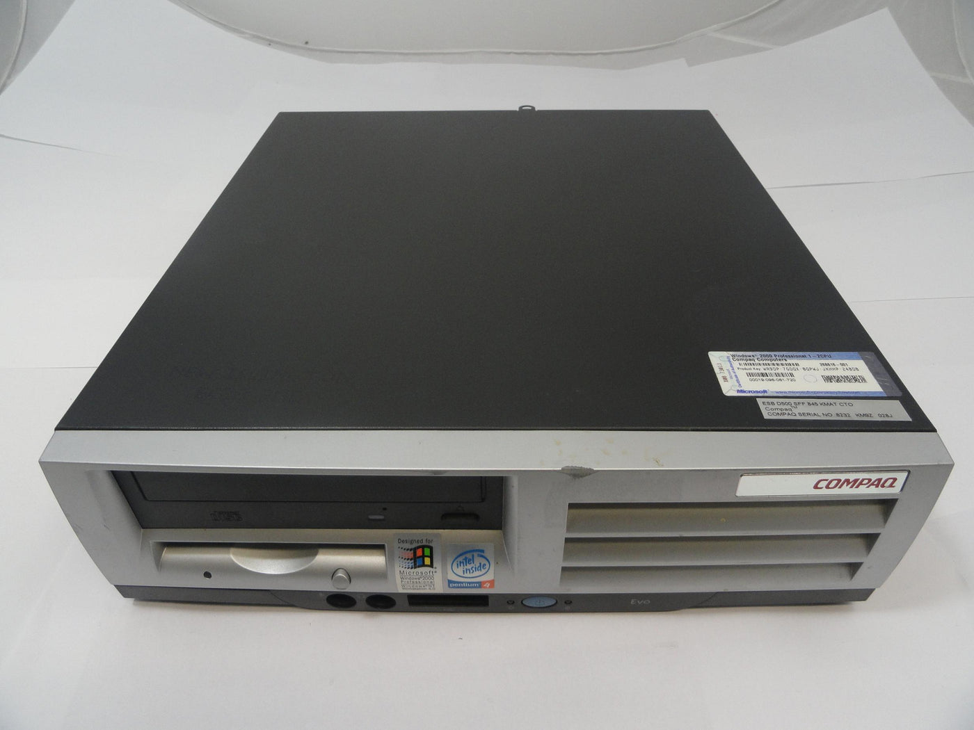 D51S/P1.8/20/P/128C - HP Compaq D510 Small Form Factor Pentium 4 1.8GHz CPU 128Mb On-Board RAM 20Gb XP Pro Installed HDD CD-ROM Drive - USED
