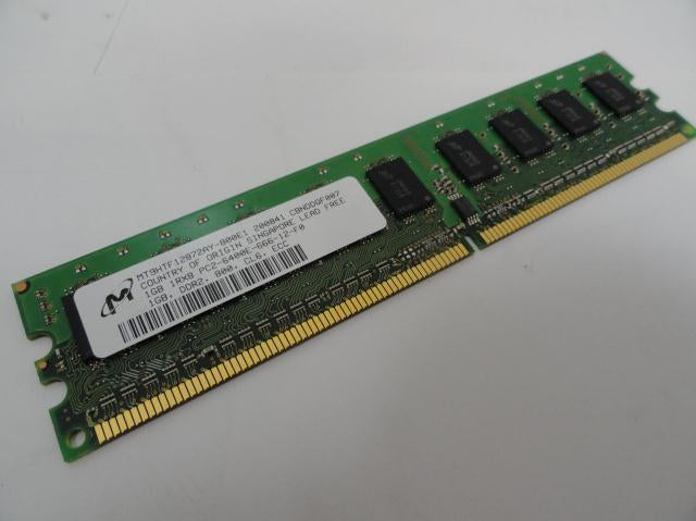 MT9HTF12872AY-800E1 - HP Micron 1GB DDR2-800MHz PC2-6400 ECC SDRAM DIMM RAM Module - Refurbished