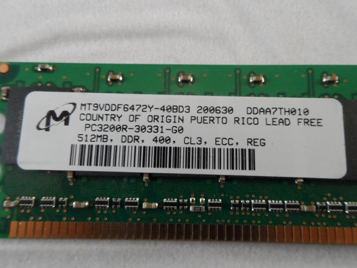 MC1220_MT9VDDF6472Y-40BD3_Micron 512MB 184p PC3200 CL3 Registered ECC DIMM - Image4