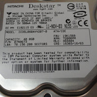 MC0134_07N9673_Hitachi IBM 40GB IDE 7200rpm 3.5in HDD - Image3