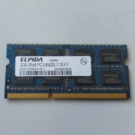 Elpida Lenovo 2GB PC3-8500 DDR3-1066MHz non-ECC Unbuffered CL7 204-Pin SoDimm ( EBJ21UE8BDS0-AE-F 46R3326 ) REF
