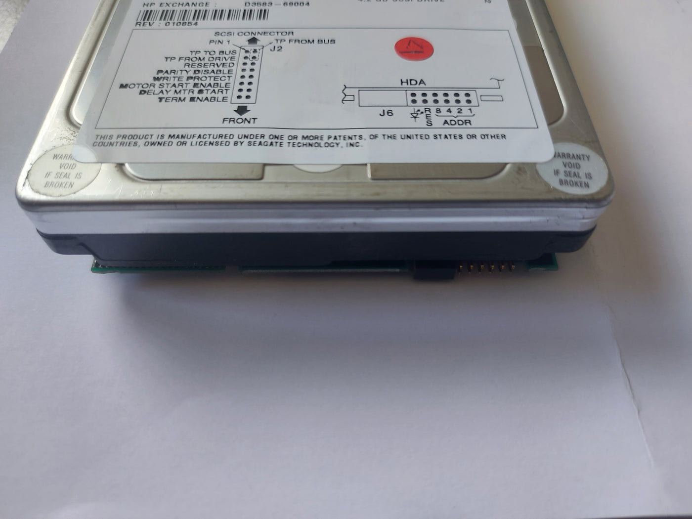 HP Seagate Barracuda 4GB 7200RPM Ultra Wide SCSI 80Pin 3.5" HDD ( D3583C 9J6003-040 D3583-60003 D3583-63004 D3583-69004 ) USED