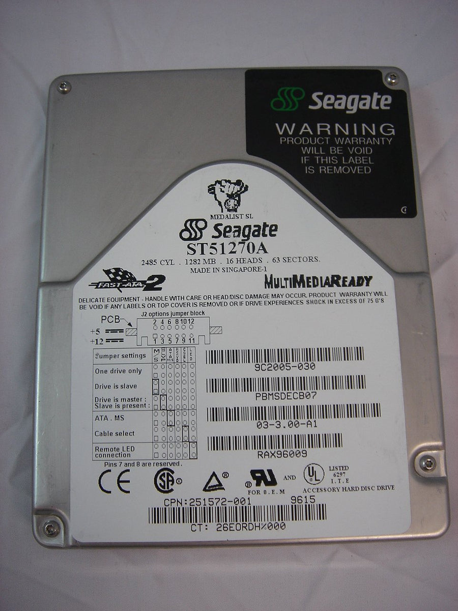 MC5649_9C2005-030_Seagate 1.2Gb 3.5" IDE HDD - Image2