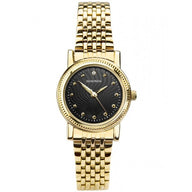 Sekonda Ladies Gold Plated Stainless Steel Black Dial Dress Watch 2699