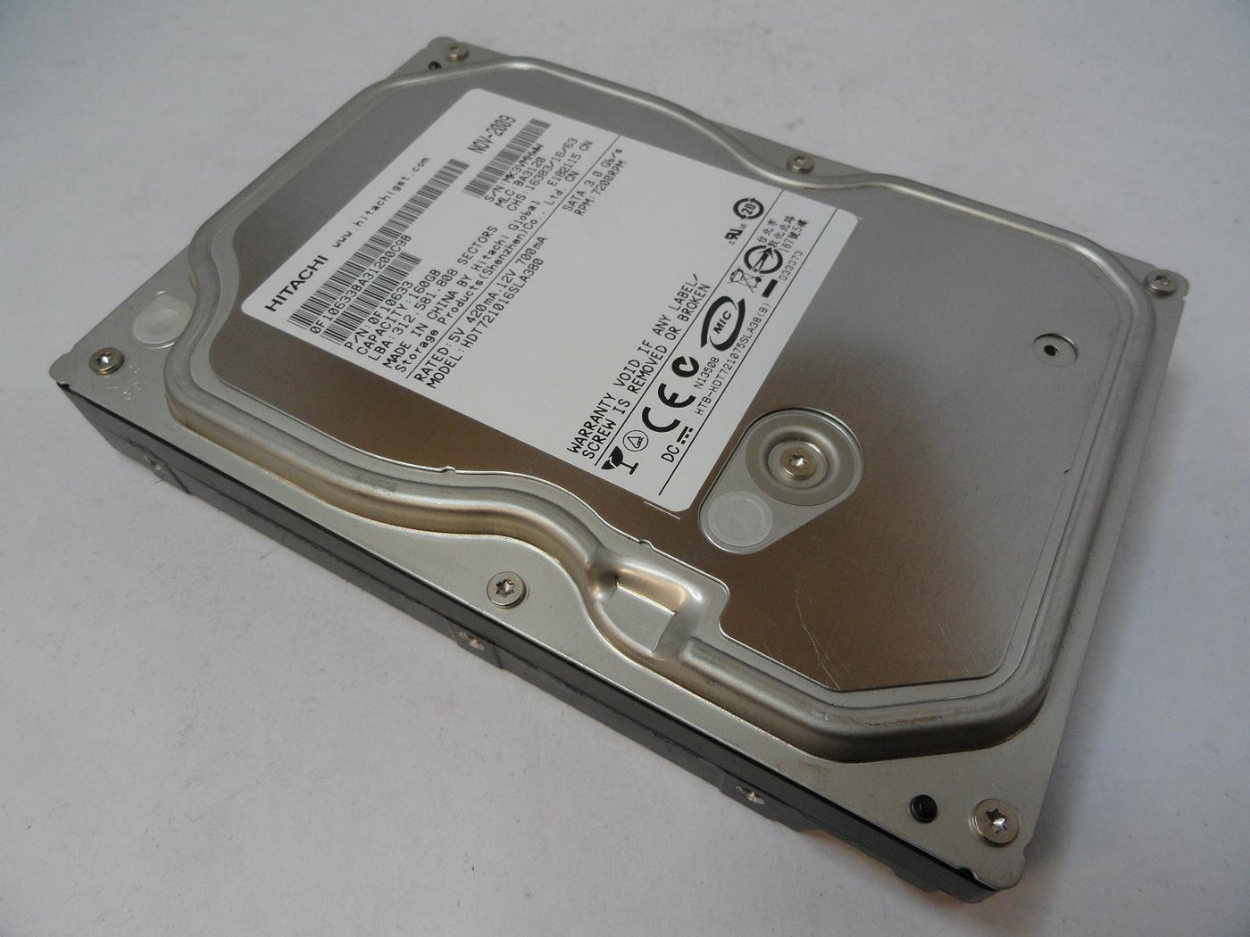 0F10633 - Hitachi 160GB SATA 7200rpm 3.5in HDD - USED