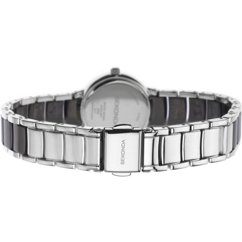 Sekonda Ladies Seksy Entice Black Stone Set Bracelet Watch 2380
