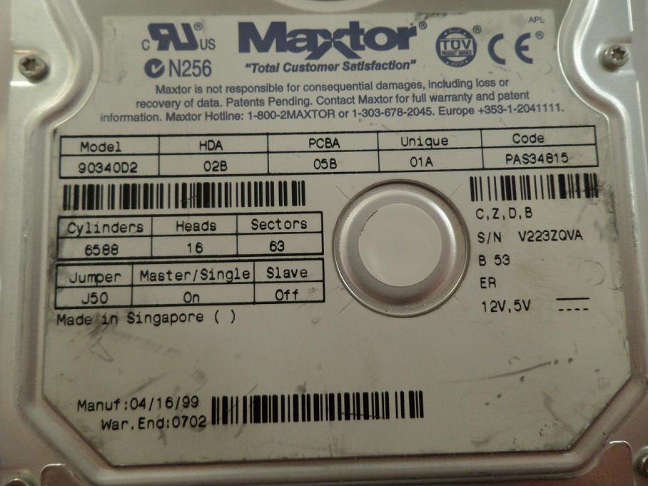 MC2014_90340D2_Maxtor 3.4GB IDE 5400rpm 3.5in HDD - Image4
