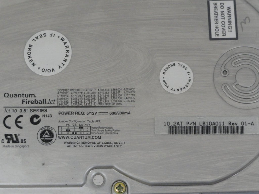 LB10A011 - Quantum HP 6.4GB IDE 5400rpm 3.5in HDD - Refurbished
