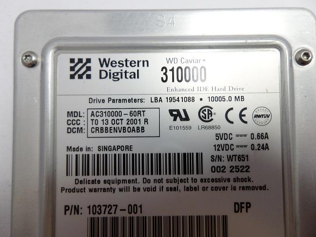 AC310000-60RT - Compaq/WDigital 10GB IDE HDD - Refurbished