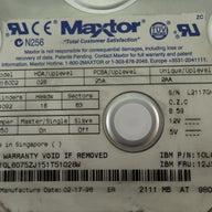 MC1051_2F040L0_Maxtor IBM 40Gb IDE 5400rpm 3.5in Low Profile HDD - Image3