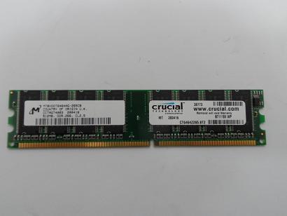 PR21505_MT8VDDT6464AG-265CB_Crucial/Micron 512MB PC2100 DDR-266MHz  DIMM - Image2