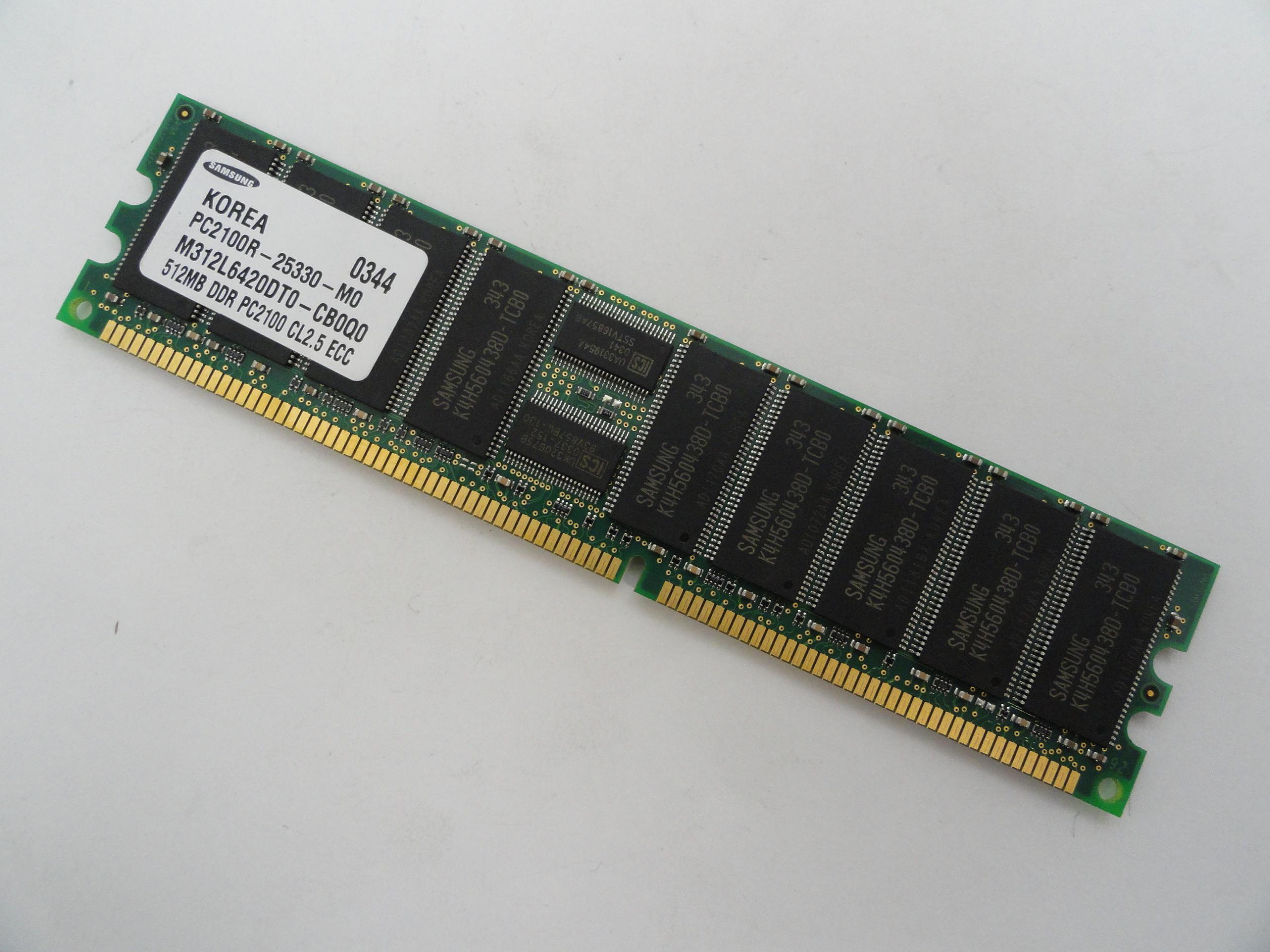 PR12498_PC2100R-25330-M0_Samsung HP 512Mb PC2100 DDR266 CL2.5 ECC RAM - Image3