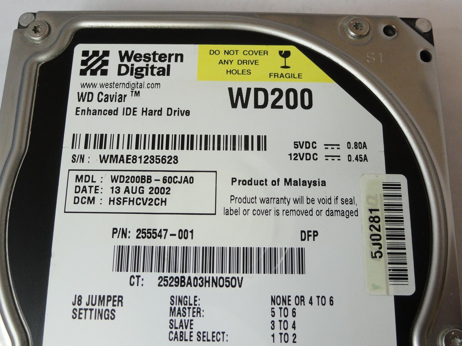MC5990_WD200BB-60CJA0_Western Digital Compaq 20Gb IDE 7200rpm HDD - Image3
