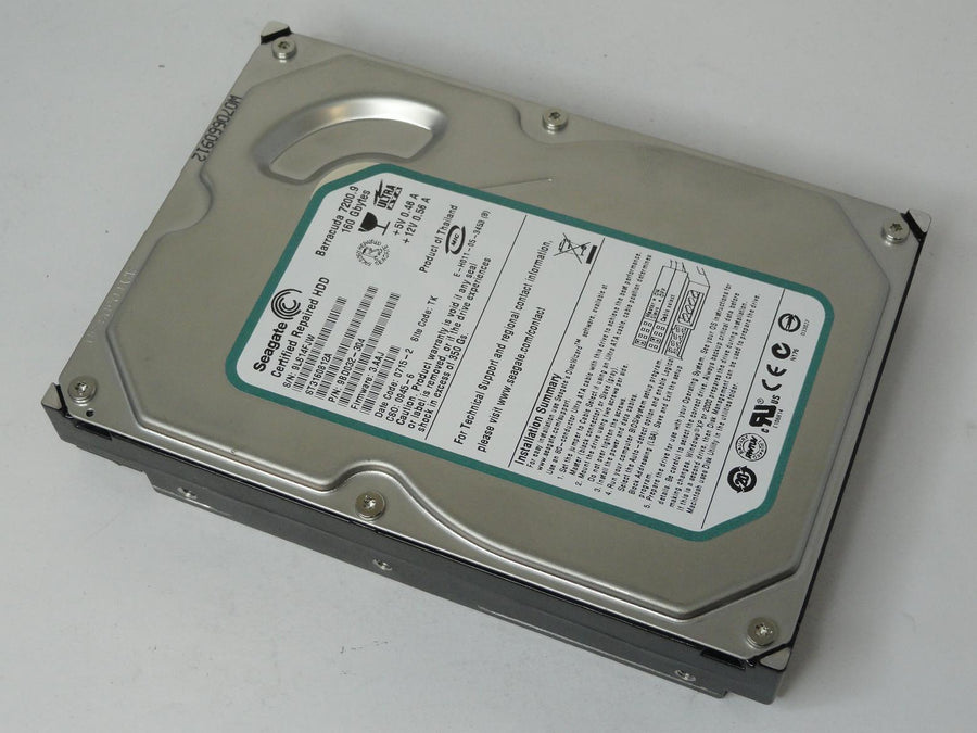 9BD032-304 - Seagate 160GB SATA 7200rpm 3.5in Certified Refurbished Barracuda 7200.9 HDD - Refurbished