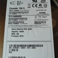 Seagate Dell 146GB SAS 15Krpm 3.5in HDD in Caddy ( 9Z2066-052 ST3146855SS 0TK237 0F9541 ) ASIS