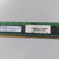 Elpida IBM 512MB PC2-3200 DDR2-400MHz ECC Registered CL3 240-Pin DIMM Single Rank Memory Module ( EBE51RD8ABFA-4A-E 13N1424 ) REF