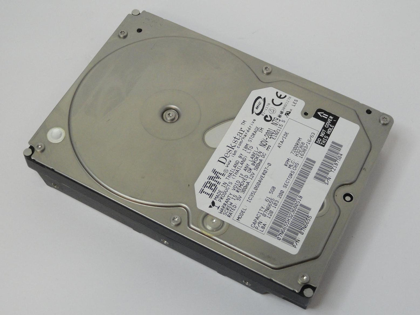 07N6655 - IBM 61GB IDE 7200rpm 3.5in HDD - USED