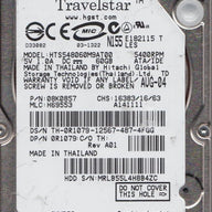 Hitachi Dell Travelstar 60Gb 2.5" IDE 5400RPM Internal HDD ( 0R1079 HTS548060M9AT00 08K0857 ) USED