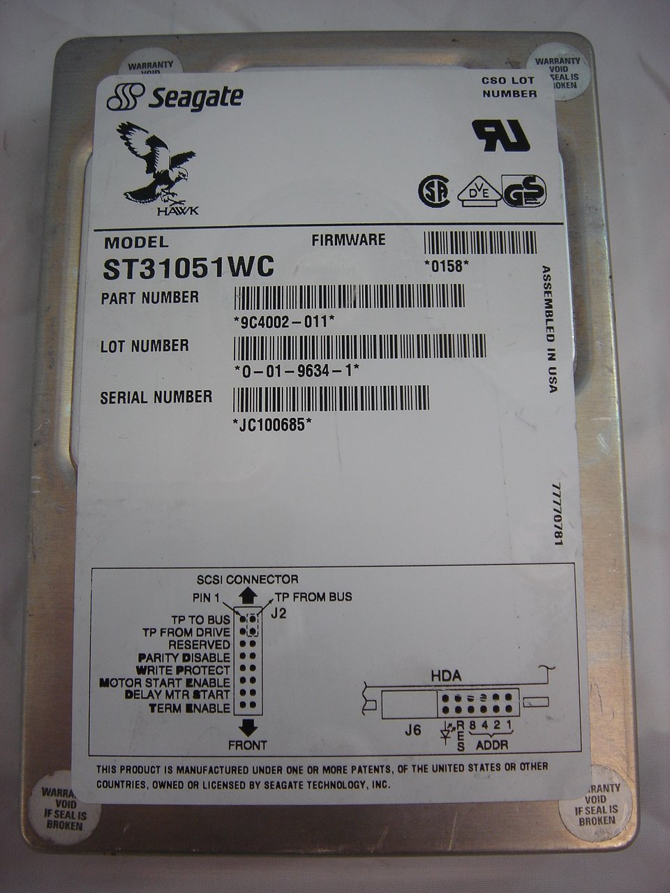 MC5434_9C4002-011_Seagate 1GB SCSI SCA 80 HDD - Image2