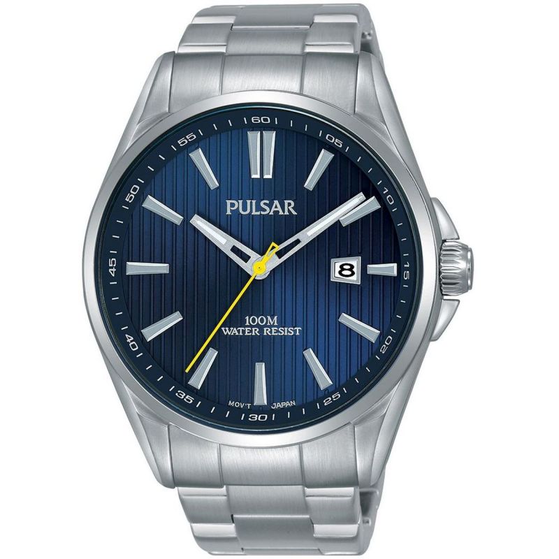 Pulsar Gents Stainless Steel Blue Dial Watch PS9603X1