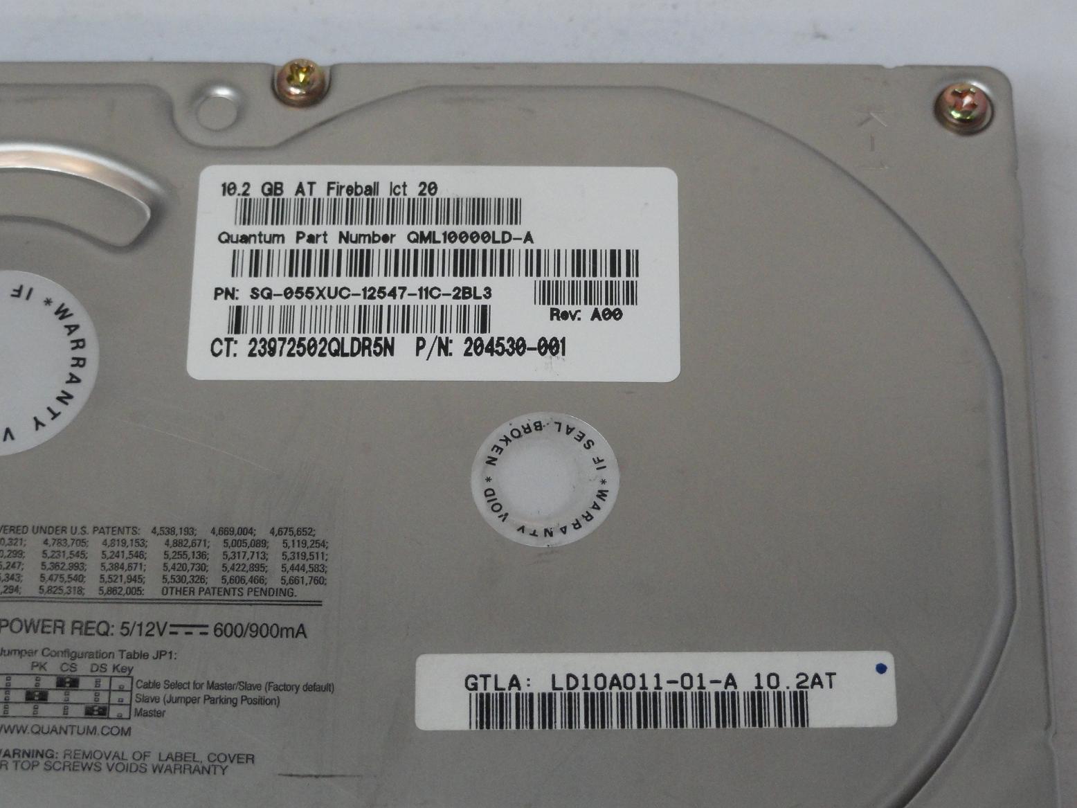 PR25127_LD10A011_Quantum Dell Compaq 10GB IDE 4500rpm 3.5in HDD - Image3