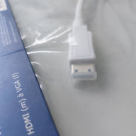 V7 Mini HDMI (m) to VGA (f) White Adapter Cable ( CBLMHDCV ) NEW
