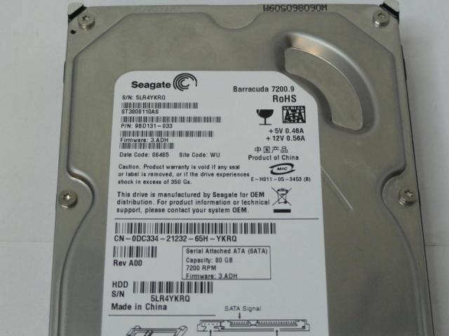 PR19163_9BD131-033_Seagate Dell 80GB SATA 7200rpm 3.5in HDD - Image3