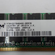 PR21505_MT8VDDT6464AG-265CB_Crucial/Micron 512MB PC2100 DDR-266MHz  DIMM - Image3
