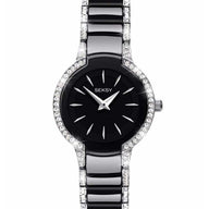 Sekonda Ladies Seksy Entice Black Stone Set Bracelet Watch 2380