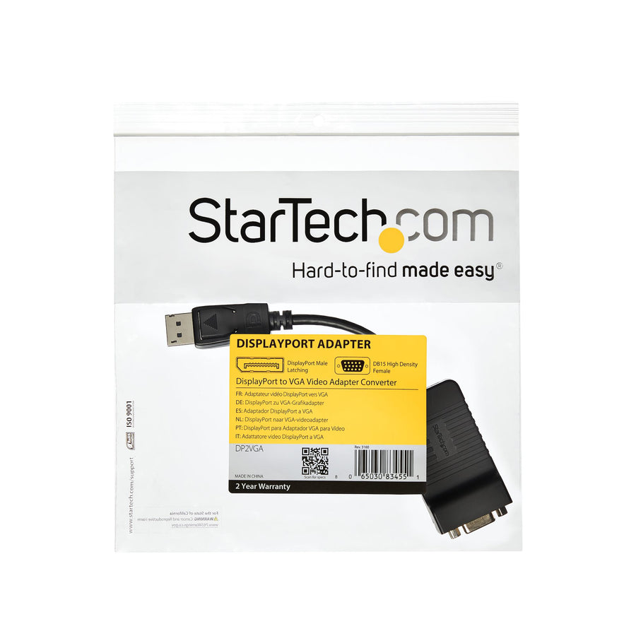 StarTech DisplayPort to VGA Video Adapter Converter ( DP2VGA ) NEW