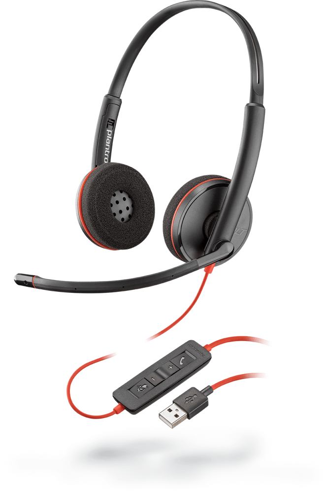 Plantronics Poly Blackwire C3220 USB-A Headset ( 209745-201M ) NEW 