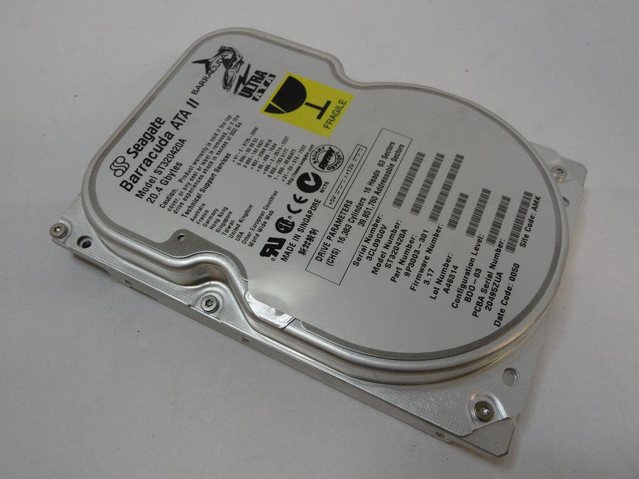 9P3003-301 - Seagate 20GB IDE 5400rpm HDD - Refurbished