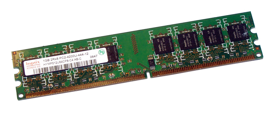 Hynix 1GB PC2-4200 DDR2-533MHz non-ECC Unbuffered CL4 240-Pin DIMM ( HYMP512U64CP8-C4 AB-C ) REF