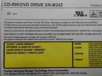 SN-M242 - Samsung Black 24x DVDRW - Black Bezel - Refurbished