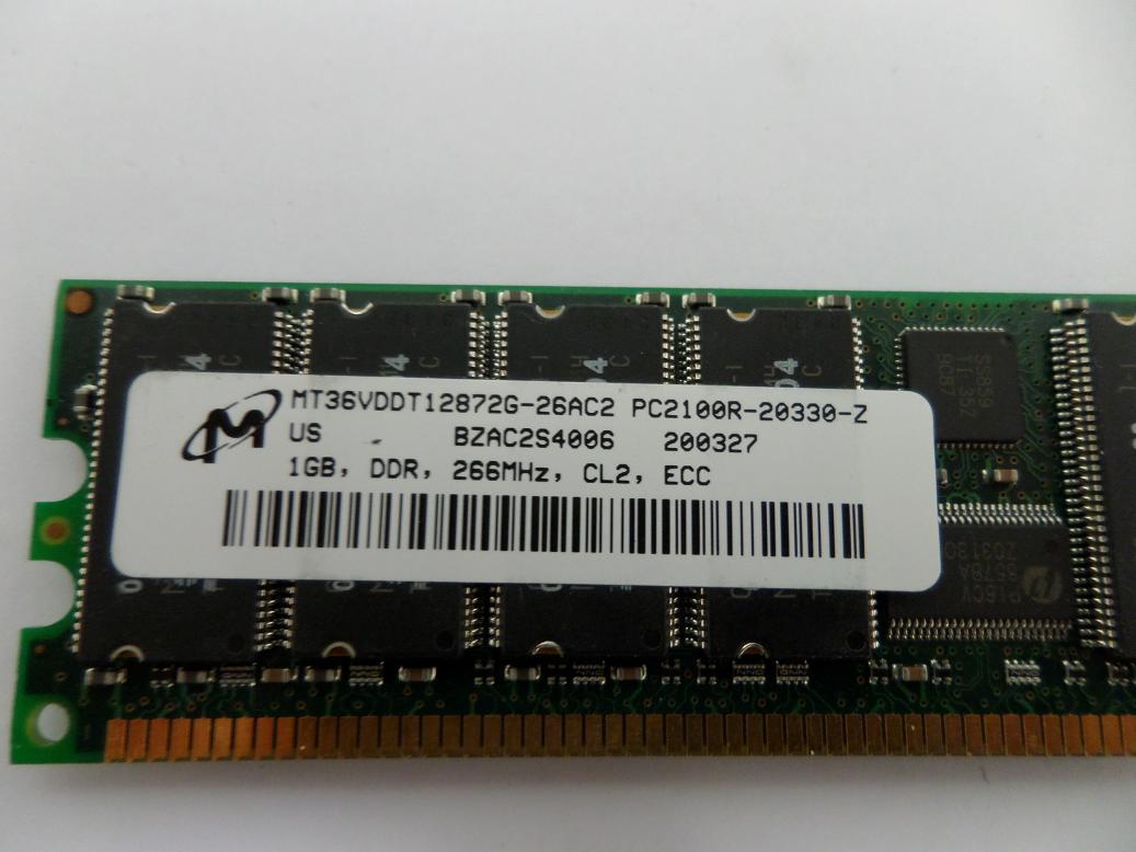 MC4437_MT36VDDT12872G-26AC2_Micron 1GB PC2100 DDR-266MHz 184-Pin DIMM - Image2