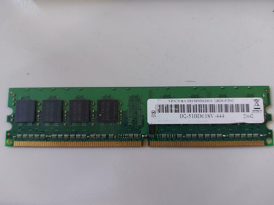 Ventura 512MB PC2-4200 DDR2-533MHz ECC Unbuffered CL4 240-P DIMM D2-52BD61SV-444