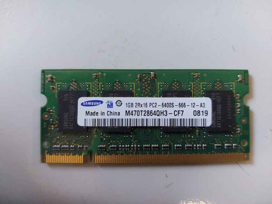 Samsung 1GB 200pin CL6 PC2-6400 nonECC DDR2 SODIMM M470T2864QH3-CF7